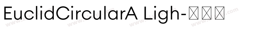 EuclidCircularA Ligh字体转换